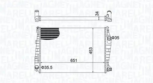 воден радиатор MAGNETI MARELLI 350213152000