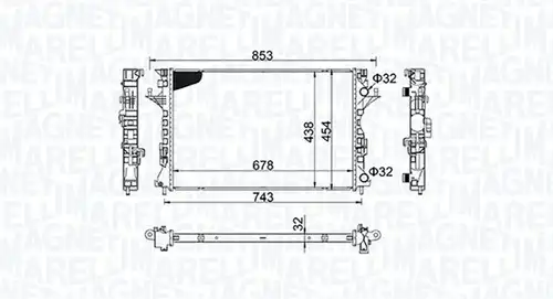 воден радиатор MAGNETI MARELLI 350213152200