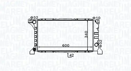 воден радиатор MAGNETI MARELLI 350213154200