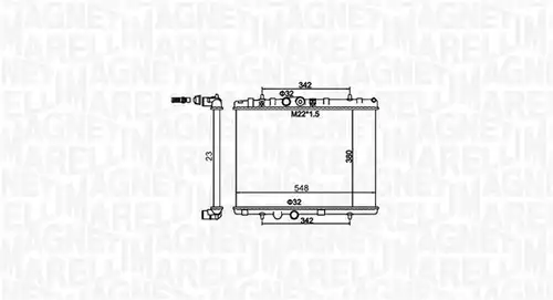 воден радиатор MAGNETI MARELLI 350213156100