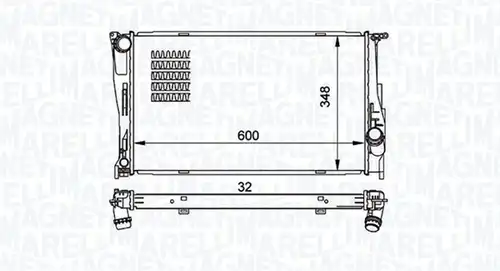 воден радиатор MAGNETI MARELLI 350213157500