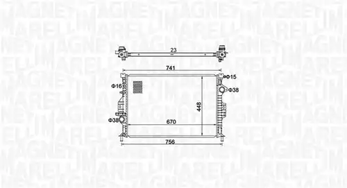 воден радиатор MAGNETI MARELLI 350213157700