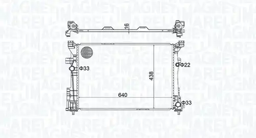 воден радиатор MAGNETI MARELLI 350213158600