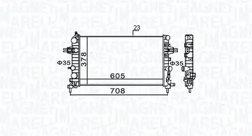 воден радиатор MAGNETI MARELLI 350213159300