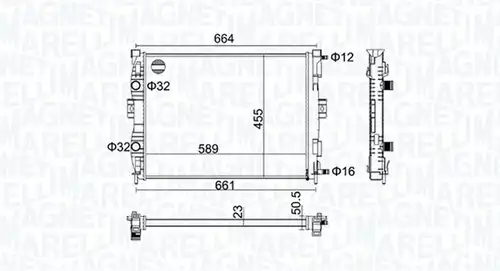 воден радиатор MAGNETI MARELLI 350213160600