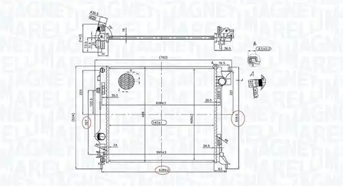 воден радиатор MAGNETI MARELLI 350213163200