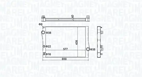 воден радиатор MAGNETI MARELLI 350213163500