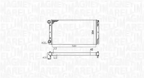 воден радиатор MAGNETI MARELLI 350213172000