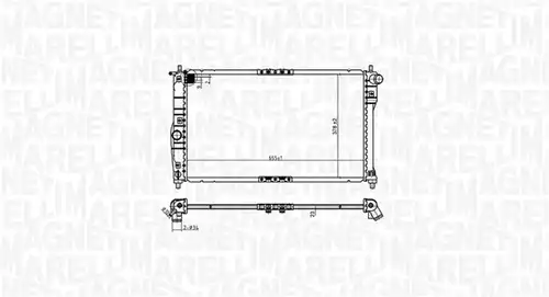 воден радиатор MAGNETI MARELLI 350213174900