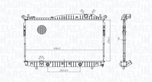 воден радиатор MAGNETI MARELLI 350213179600