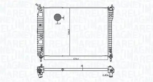 воден радиатор MAGNETI MARELLI 350213179800