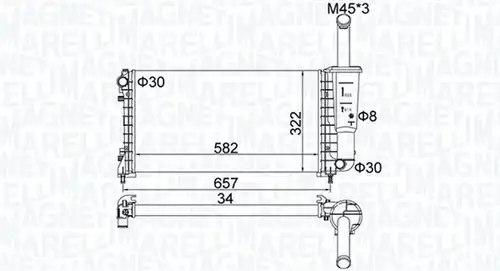 воден радиатор MAGNETI MARELLI 350213183700