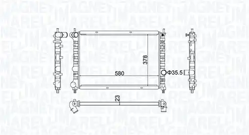 воден радиатор MAGNETI MARELLI 350213192100