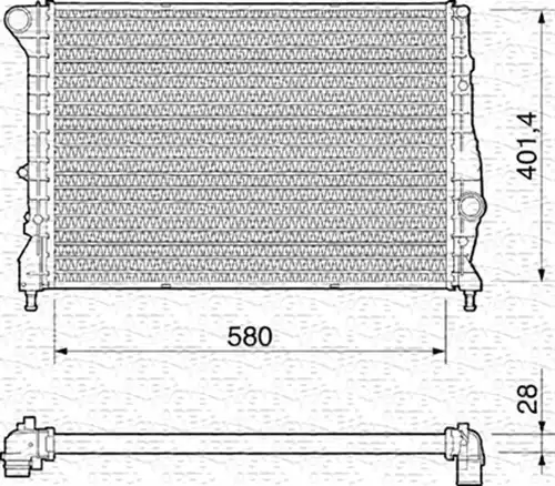 воден радиатор MAGNETI MARELLI 350213193000