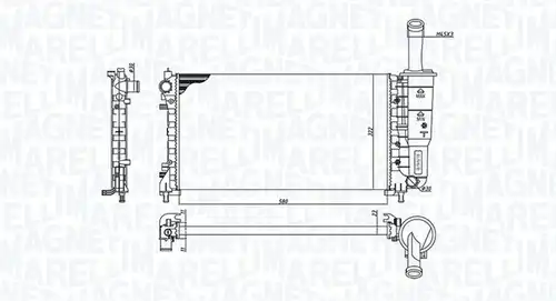 воден радиатор MAGNETI MARELLI 350213194200