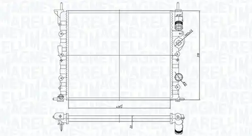 воден радиатор MAGNETI MARELLI 350213194700