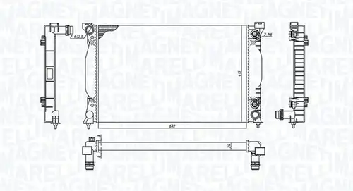 воден радиатор MAGNETI MARELLI 350213196500