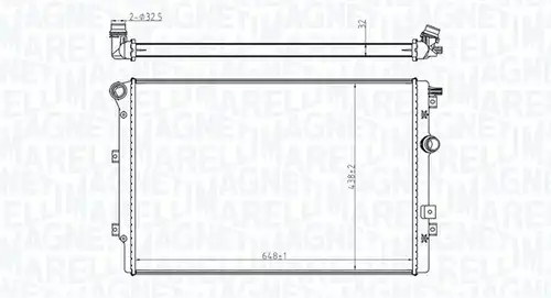 воден радиатор MAGNETI MARELLI 350213196800