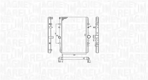 воден радиатор MAGNETI MARELLI 350213199400