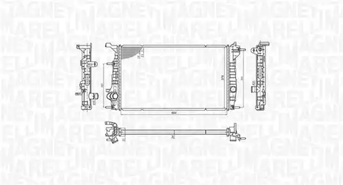 воден радиатор MAGNETI MARELLI 350213200600