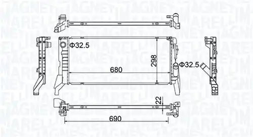 воден радиатор MAGNETI MARELLI 350213202700