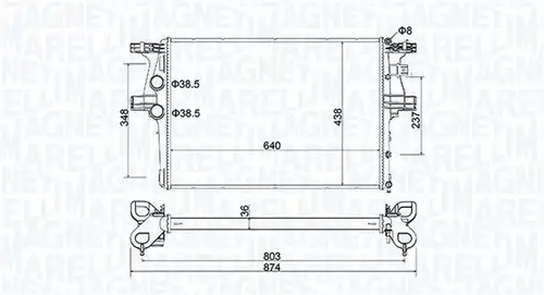 воден радиатор MAGNETI MARELLI 350213204600