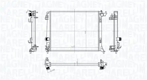 воден радиатор MAGNETI MARELLI 350213207500