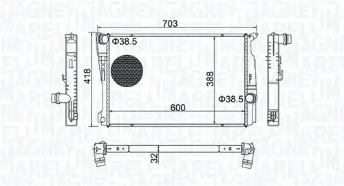 воден радиатор MAGNETI MARELLI 350213209100