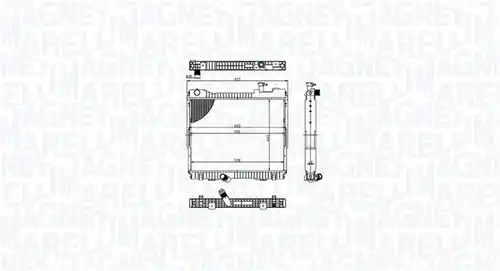 воден радиатор MAGNETI MARELLI 350213213500