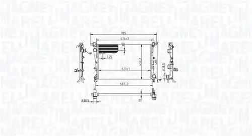 воден радиатор MAGNETI MARELLI 350213217900