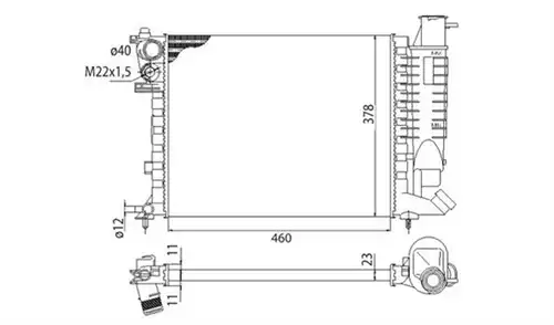 воден радиатор MAGNETI MARELLI 350213373003