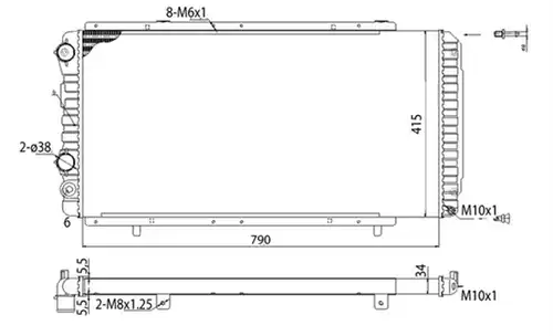 воден радиатор MAGNETI MARELLI 350213707003