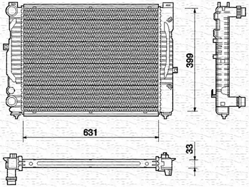 воден радиатор MAGNETI MARELLI 350213712000