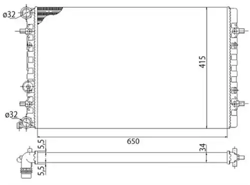 воден радиатор MAGNETI MARELLI 350213803003