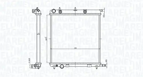 воден радиатор MAGNETI MARELLI 350213819000