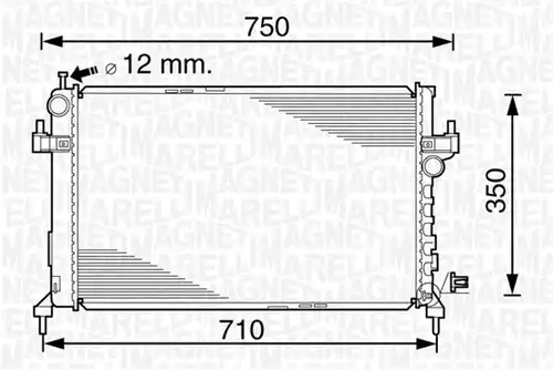 воден радиатор MAGNETI MARELLI 350213828000