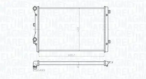 воден радиатор MAGNETI MARELLI 350213852000