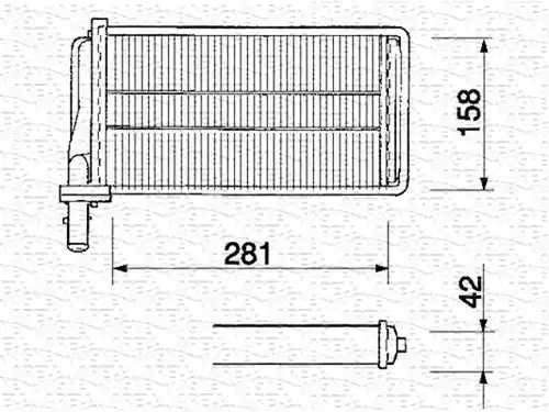 топлообменник, отопление на вътрешното пространство MAGNETI MARELLI 350218061000