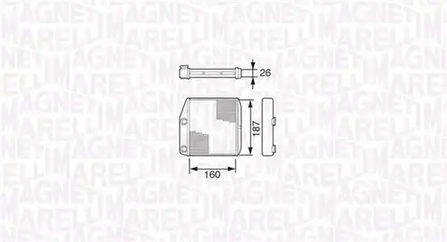 топлообменник, отопление на вътрешното пространство MAGNETI MARELLI 350218227000