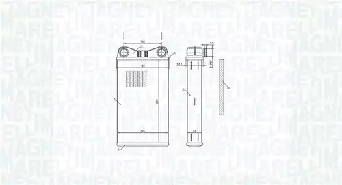 топлообменник, отопление на вътрешното пространство MAGNETI MARELLI 350218472000