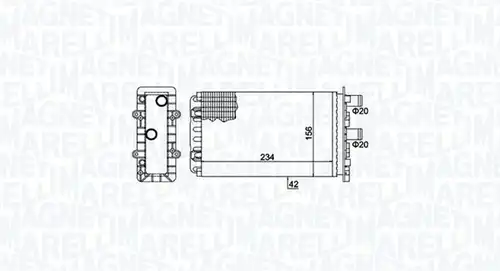 топлообменник, отопление на вътрешното пространство MAGNETI MARELLI 350218475000