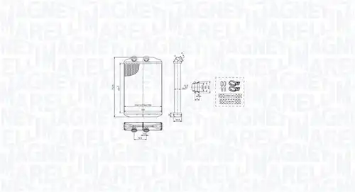 топлообменник, отопление на вътрешното пространство MAGNETI MARELLI 350218519000