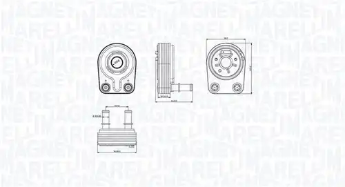 маслен радиатор, двигателно масло MAGNETI MARELLI 350300001400