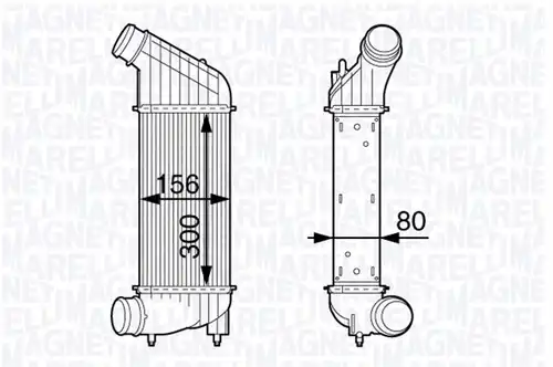 интеркулер (охладител за въздуха на турбината) MAGNETI MARELLI 351319202040