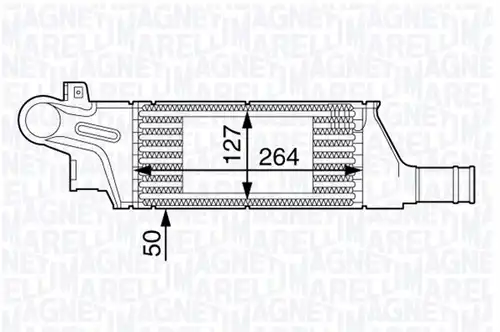 интеркулер (охладител за въздуха на турбината) MAGNETI MARELLI 351319202130