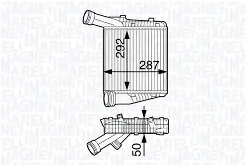 интеркулер (охладител за въздуха на турбината) MAGNETI MARELLI 351319202230