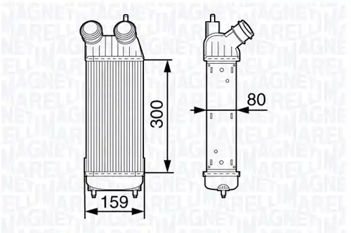 интеркулер (охладител за въздуха на турбината) MAGNETI MARELLI 351319202310