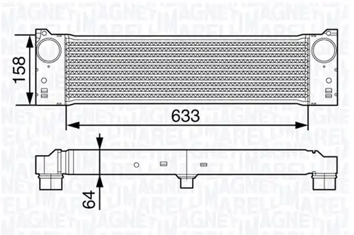 интеркулер (охладител за въздуха на турбината) MAGNETI MARELLI 351319202420