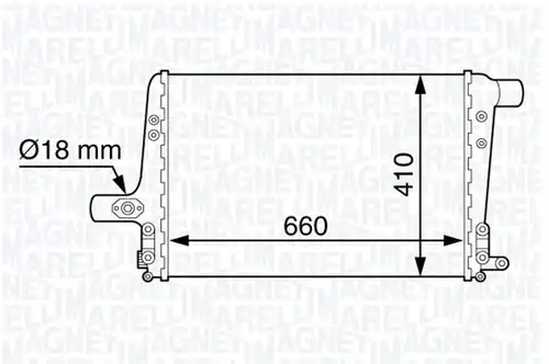 интеркулер (охладител за въздуха на турбината) MAGNETI MARELLI 351319202430