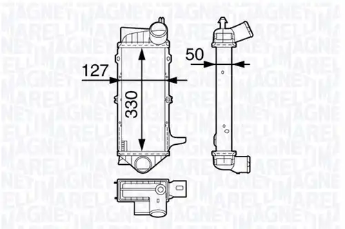 интеркулер (охладител за въздуха на турбината) MAGNETI MARELLI 351319202480